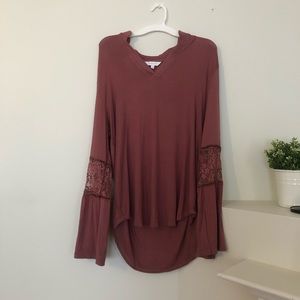 Long sleeve mauve shirt